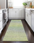LOOMLAN Rugs Tanoura Green Washable Indoor-Outdoor Rug