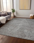 LOOMLAN Rugs Terra Gray Washable Indoor-Outdoor Rug