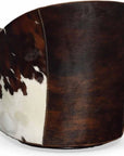Texas Love Leather on Hide Western Swivel Club Chair - LOOMLAN - Uptown Sebastian - Club Chairs