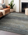 LOOMLAN Rugs Teya Gray Washable Indoor-Outdoor Rug