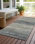 LOOMLAN Rugs Teya Gray Washable Indoor-Outdoor Rug
