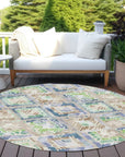 LOOMLAN Rugs Thalara Brown Washable Indoor-Outdoor Rug