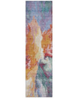 LOOMLAN Rugs Theodara Orange Washable Indoor-Outdoor Rug