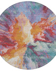 LOOMLAN Rugs Theodara Orange Washable Indoor-Outdoor Rug