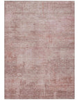 LOOMLAN Rugs Thornyx Pink Washable Indoor-Outdoor Rug