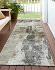 LOOMLAN Rugs Tundra Brown Washable Indoor-Outdoor Rug