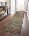 Umbrea Green Washable Indoor - Outdoor Rug - LOOMLAN - LOOMLAN Rugs - Outdoor Rugs