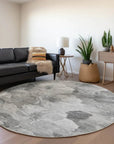LOOMLAN Rugs Valmera Gray Washable Indoor-Outdoor Rug