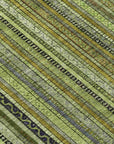 LOOMLAN Rugs Velatrix Green Washable Indoor-Outdoor Rug