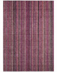 LOOMLAN Rugs Velatrix Pink Washable Indoor-Outdoor Rug