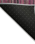 LOOMLAN Rugs Velatrix Pink Washable Indoor-Outdoor Rug