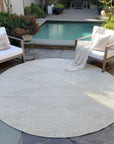 LOOMLAN Rugs Velina Beige Washable Indoor-Outdoor Rug