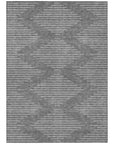 LOOMLAN Rugs Velina Charcoal Washable Indoor-Outdoor Rug