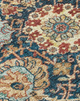 LOOMLAN Rugs Verona Blue Washable Indoor-Outdoor Rug