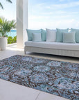 LOOMLAN Rugs Verona Chocolate Washable Indoor-Outdoor Rug
