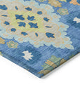 LOOMLAN Rugs Vespera Blue Washable Indoor-Outdoor Rug