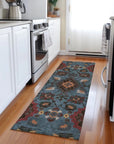 LOOMLAN Rugs Vespera Denim Washable Indoor-Outdoor Rug