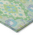 LOOMLAN Rugs Vespera Green Washable Indoor-Outdoor Rug