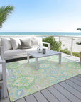 LOOMLAN Rugs Vespera Green Washable Indoor-Outdoor Rug