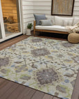 LOOMLAN Rugs Vespera Ivory Washable Indoor-Outdoor Rug