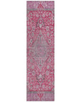 LOOMLAN Rugs Vexira Pink Washable Indoor-Outdoor Rug