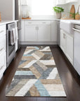 LOOMLAN Rugs Viella Brown Washable Indoor-Outdoor Rug