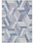 LOOMLAN Rugs Viella Denim Washable Indoor-Outdoor Rug