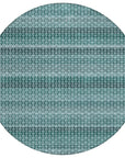 LOOMLAN Rugs Violina Teal Washable Indoor-Outdoor Rug