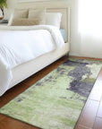 LOOMLAN Rugs Vionna Fern Washable Indoor-Outdoor Rug