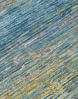 LOOMLAN Rugs Viya Blue Washable Indoor-Outdoor Rug