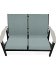 Wexler Chat Height 2 - Seat Loveseat Polymer Arms - LOOMLAN - Telescope - Outdoor Sofas & Loveseats