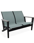 Wexler Chat Height 2 - Seat Loveseat Polymer Arms - LOOMLAN - Telescope - Outdoor Sofas & Loveseats