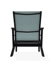 Wexler Sling Chat Height Polymer Arm Chair - LOOMLAN - Telescope - Outdoor Accent Chairs