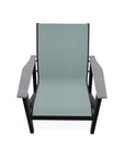 Wexler Sling Chat Height Polymer Arm Chair - LOOMLAN - Telescope - Outdoor Accent Chairs