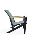 Wexler Sling Chat Height Polymer Arm Chair - LOOMLAN - Telescope - Outdoor Accent Chairs