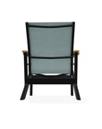 Wexler Sling Chat Height Polymer Arm Chair - LOOMLAN - Telescope - Outdoor Accent Chairs