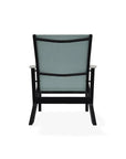 Wexler Sling Chat Height Polymer Arm Chair - LOOMLAN - Telescope - Outdoor Accent Chairs