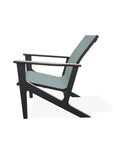 Wexler Sling Chat Height Polymer Arm Chair - LOOMLAN - Telescope - Outdoor Accent Chairs