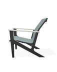 Wexler Sling Chat Height Polymer Arm Chair - LOOMLAN - Telescope - Outdoor Accent Chairs