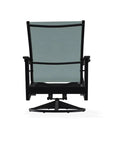 Wexler Sling Chat Height Swivel Rocker Polymer Arms - LOOMLAN - Telescope - Outdoor Accent Chairs