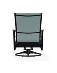 Wexler Sling Chat Height Swivel Rocker Polymer Arms - LOOMLAN - Telescope - Outdoor Accent Chairs