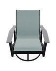 Wexler Sling Chat Height Swivel Rocker Polymer Arms - LOOMLAN - Telescope - Outdoor Accent Chairs