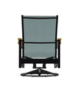 Wexler Sling Chat Height Swivel Rocker Polymer Arms - LOOMLAN - Telescope - Outdoor Accent Chairs