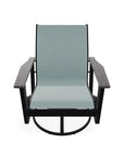 Wexler Sling Chat Height Swivel Rocker Polymer Arms - LOOMLAN - Telescope - Outdoor Accent Chairs