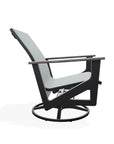 Wexler Sling Chat Height Swivel Rocker Polymer Arms - LOOMLAN - Telescope - Outdoor Accent Chairs
