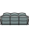 Wexler Sling Chat Three - Seat Sofa Polymer Arms - LOOMLAN - Telescope - Outdoor Sofas & Loveseats