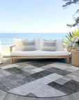 LOOMLAN Rugs Wovari Gray Washable Indoor-Outdoor Rug