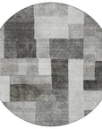 LOOMLAN Rugs Wovari Gray Washable Indoor-Outdoor Rug