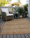 LOOMLAN Rugs Ysadora Orange Washable Indoor-Outdoor Rug