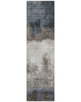 LOOMLAN Rugs Zailor Gray Washable Indoor-Outdoor Rug
